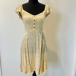 Billabong Yellow Floral Dress, Size: XS